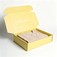 Boîtes de vêtements en gros en carton ondulé, emballage personnalisé pour t-shirts et pulls