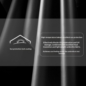 Parapluie pliant Macaron 50% à six baleines et huit brins, pare-soleil, imperméable, idéal pour le soleil et la pluie, avec emplacement pour logo publicitaire - Product Image 5