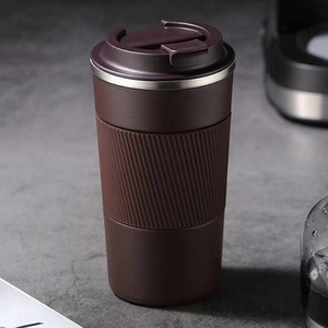 NEW 316 Stainless Steel <b>Double</b> <b>Wall</b> Vacuum Flask Reusable Coffee <b>Mug</b> Office Cup 24hrs Thermal Insulation 510ML Eco-Friendly Lid - Product Image 3