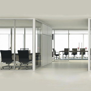 <span class=keywords><strong>Cloison</strong></span> de bureau modulaire en aluminium avec cadre en <span class=keywords><strong>verre</strong></span>, moderne, flexible, écologique, insonorisée, facile à installer, hôpital, école, atelier - Product Image 5