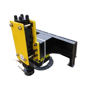 Controlador de poste hidráulico de cerca de 68 mm para excavadora Skid Steer hidráulico Pile Breaker Hammer Post Driver para Skid Steer Loader