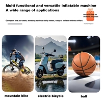 Shockproof Electric Bike Pump Rugged Handheld Air Compressor for Off Road and Mountain Biking Air Inflator