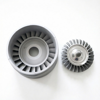Layanan Pemesinan CNC Bilah Turbin / Roda Turbin Gas Inconel 601 / 600 / 625 / 718 / X750 untuk Model Pesawat Terbang
