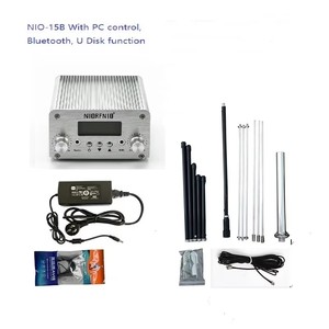 Transmisor de Radio FM Estéreo NIO-T15B de 15w con Control por <span class=keywords><strong>PC</strong></span>, Función de Reproducción desde Disco U y Kit de Antena Exterior GP2 - Product Image 1