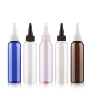 Bouteille en plastique nouveau design avec capuchon supérieur torsadé pour solvants huiles peinture encre bouteille à presser avec capuchon supérieur torsadé embout applicateur - Product Image 2