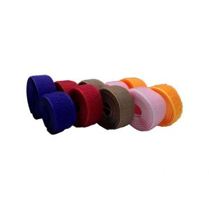 Sangle auto-agrippante personnalisée en tissu, bande magique 25 mm, attaches réutilisables, sangles en velcro 100 % polyester, bandes colorées à crochets et boucles - Product Image 4