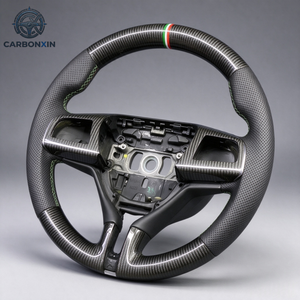 Volante de Cuero y Fibra de Carbono Personalizado para Maserati Quattroporte Ghibli Levante 2014-2018 - Product Image 4