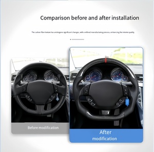Volante Deportivo de Fibra de Carbono Compatible con Maserati, Modificación de Volante en Forma de Tanga, GT/GranTurismo/Smo - Product Image 4