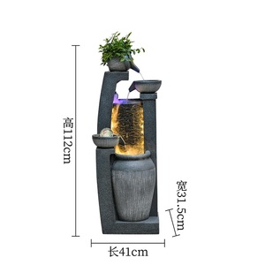 <span class=keywords><strong>Fontaine</strong></span> de <span class=keywords><strong>jardin</strong></span> en résine pour intérieur et extérieur, élégante décoration murale aquatique pour la maison et le <span class=keywords><strong>jardin</strong></span> - Product Image 1