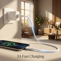 Câble USB Type C en silicone 60W PD USB C Type C pour une charge rapide, cordon de chargeur haute vitesse compatible avec les téléphones Android et les ordinateurs portables