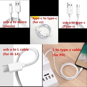 Cable <span class=keywords><strong>de</strong></span> Carga Rápida USB Tipo-C/micro USB <span class=keywords><strong>de</strong></span> Alta Velocidad 3A, 1M/2M, para Teléfonos Android e iOS e Impresoras - Product Image 3