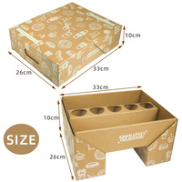 Boîte en papier kraft ondulé fort pour emballage alimentaire de pique-nique