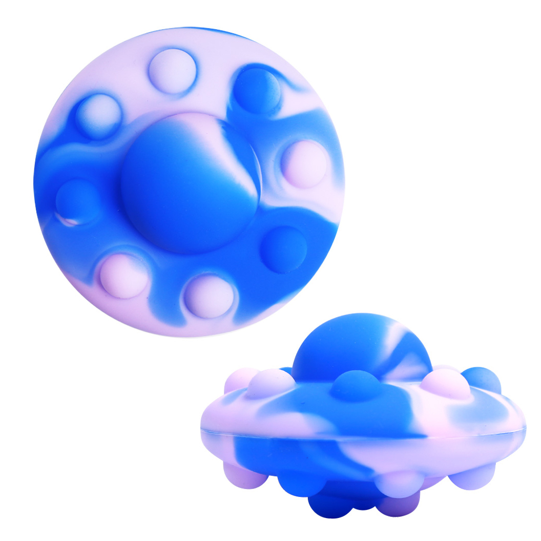 Горячая Распродажа, декомпрессионная Радужная силиконовая игрушка-антистресс, летающая тарелка, игрушка-антистресс