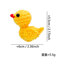 Vente en gros de porte-clés animaux mignons tricotés respectueux de l'environnement divers porte-clés crochet pour les cadeaux des enfants