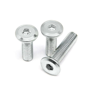Tornillos de máquina de cabeza plana de acero DIN967 JIS GR5 con rosca gruesa, zincados en blanco, con ranura cruzada y arandela, fijaciones métricas y en pulgadas - Product Image 4
