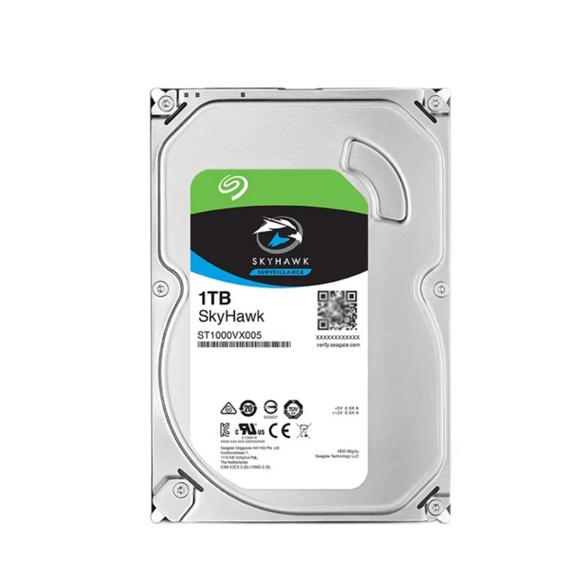 SkyHawk 1TB Hard Drive SATA3 6Gb/s 64MB 3.5-Inch Internal Drive (ST1000VX005)  For DVR