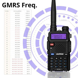 Radio bidirectionnelle portable Baofeng Uv 5g 5x 5watt Gmrs Walkie Talkie - Product Image 3