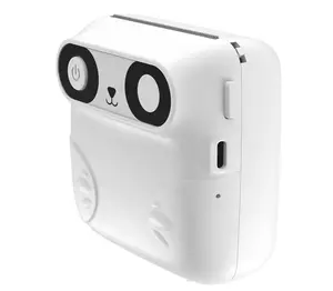 Portable 58mm Label Thermal Pocket Photo Printer Smartphone 203dpi Black White Wireless Contion Mini Photo Printer