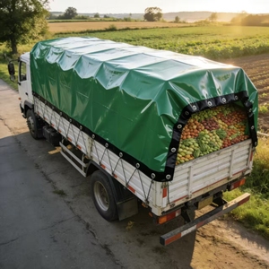 650 GSM Wasserdichte Vinyl-Plane <span class=keywords><strong>PVC</strong></span>-Planenstoff LKW-Abdeckung Wetterbeständige Reißfeste Verdunkelungs-Industrieplane - Product Image 3