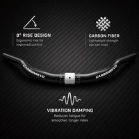 Guidon de trottinette électrique Carbonrevo réglable en hauteur, barre de direction stable pour les longues distances