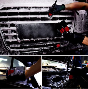 <span class=keywords><strong>Cepillo</strong></span> para detalles de lavado de autos 5 piezas Cepillos de cerdas suaves de pelo de cerdo <span class=keywords><strong>natural</strong></span> <span class=keywords><strong>Cepillo</strong></span> para lavado de autos - Product Image 3