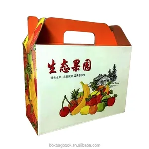 Karton Paket für Obst Gemüse Lebensmittel Apfel Banane Geschenk Lieferung Post logistik einfach falten Obst Karton Verpackung
