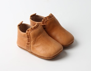 Sole antiscivolo stivali da <span class=keywords><strong>bambina</strong></span> in morbida pelle <span class=keywords><strong>scarpe</strong></span> prime <span class=keywords><strong>passi</strong></span> con pizzo per feste o inverno stagione estiva Design piatto - Product Image 2