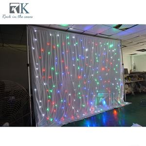 ม่านไฟฟ้าควบคุมด้วยระบบอิเล็กทรอนิกส์ สีขาว สำหรับตกแต่งงานอีเว้นท์ - Product Image 4