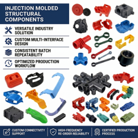 Piezas de Plástico Moldeadas por Inyección de Alta Precisión para Conectores Industriales Multiinterfaz y Personalización de Cajas Electrónicas