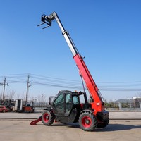 Chariot télescopique tout-terrain de 3,5 tonnes, hauteur de levage de 9,6 m, portée de 7 m, chariot élévateur diesel YUCHAI 4x4