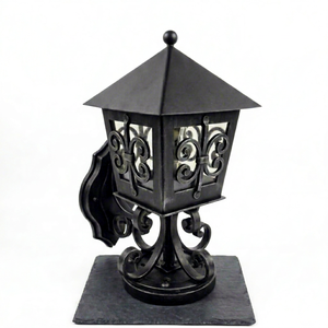 Lampe murale vintage en fer forgé pour salon, chambre, jardin, école, parc – Éclairage d'intérieur et décoration - Product Image 1