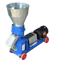 Nouvelle machine à granulés d'aliments électriques haute efficacité et durable, capacité de 100 kg/h pour volailles, porcs, bovins, moutons, poulets, fermes