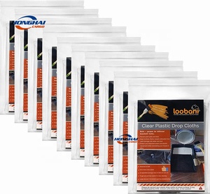 10 Mảnh Họa Sĩ PE Nhựa Độ Ẩm Bằng Chứng Cứng Nhắc Thổi Đúc Thả Vải Không Thấm Nước Chống Bụi Đồ Nội Thất & Đồ Nấu Nướng Bìa - Product Image 1