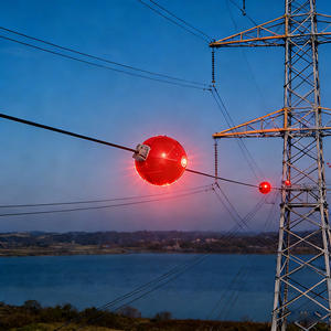 Esferas de Advertencia FRP con Indicadores Visuales, Luz LED Intermitente, Mejora la Visibilidad para Pilotos y Controladores de Tráfico Aéreo - Product Image 6