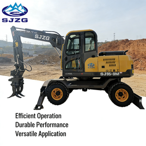 Excavatrice sur roues de 7,6 tonnes très bien notée, reçue avec des commentaires positifs des utilisateurs, performance fiable. - Product Image 1