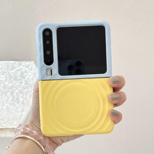 Para Huawei PuraX, funda de teléfono con pantalla plegable para Xiaomi MIXFlip2, accesorio de generación, funda de teléfono de Color de contraste de lujo - Product Image 6