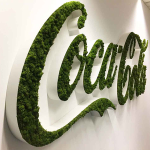Lc Teken Mos Bedrijfslogo, Mos Custom Logo Teken, Mos Letter, Aangepaste Mos Teken, Kantoor Mos Decor, Aangepaste Mos Letters Logo - Product Image 2