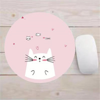 Tapis de souris personnalisé en caoutchouc Kawaii, forme sur mesure, imprimé par sublimation