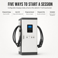 Station de recharge rapide DC standard européenne 60 kW 120 kW Double connecteur CCS2 CCS1 GBT Chargeur EV OCPP