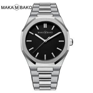 Reloj de hombre Hannah <span class=keywords><strong>Martin</strong></span> con correa de acero inoxidable poligonal con movimiento Meiyouda, reloj resistente al agua - Product Image 6