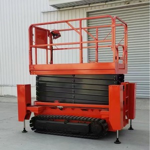 Plataforma Elevadora Eléctrica de 1.95 M de Altura Plegada, Capacidad para 2 Personas, para Uso en Construcción y Mantenimiento - Product Image 1