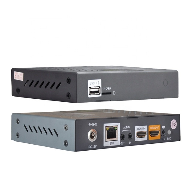 Webrtc Encoder Hardware Video Encoding Low Latency USB TF Recording 4 Streams HD 1080 60fps H.265/H264 AAC/MP3 NDI Optional