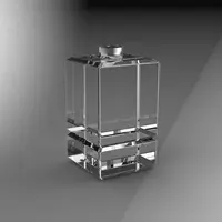 Quadrado claro frasco de Perfume Vazio Embalagens de Cosméticos frasco de perfume de vidro spray de perfume