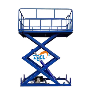 Plataforma de elevación hidráulica de almacén de 1m, 3m y 2 toneladas, mesa elevadora de carga, <span class=keywords><strong>Mini</strong></span> elevador de tijera pequeño eléctrico - Product Image 3