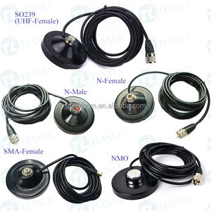 ฐานเสาอากาศแม่เหล็ก NMO ขนาด 90 มม. สำหรับวิทยุสื่อสารเคลื่อนที่ พร้อมสายโคแอกเชียล RG58 หัวต่อ <span class=keywords><strong>PL</strong></span>-259 - Product Image 6