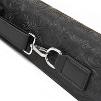 Étui de transport pour queues de billard R-GB-5K 2Butt 3Shaft, sac de transport vintage en cuir PU gaufré, étui rigide étanche à 5 trous pour 1/2 queue