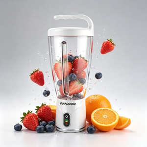 150W Portable Outdoor Car Blender, 1000ml Large Capacity, USB/Battery, 6 SUS304 Stainless Steel Blades, Low Noise Smoothie <b>Maker</b> - Product Image 1