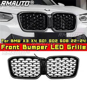 Grilles de course LED pour G01, grille de pare-chocs avant LED pour BMW X3 X4 X3M X4M G01 G02 G08 2022-2024, accessoires de voiture - Product Image 4