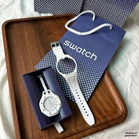 Nuevo Reloj Mecánico de Colaboración X SWA con Movimiento TCH, Material Biocerámico, Rotación Visible del Engranaje, Correa de Cuero Vacuno