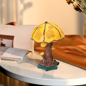 Colorful Mushroom Table Lamp E27 LED Desk Ornament European Style Home Decor <b>Switch</b> Control 25000 Hours Lifespan - Product Image 2